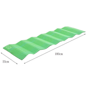 Outdoor Foam Camping Mat Sleeping Pad in Tent Dampproof Mattress-Green