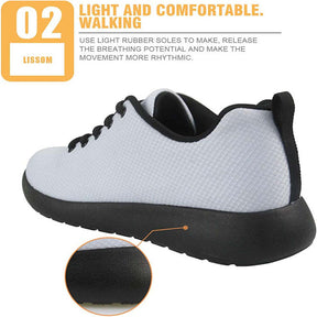 Unisex Road Running Shoes Low Top Lace Up Lightweight Travel Sneakers-HX568