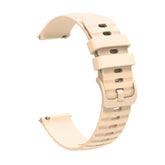 Silicone Watch Band Wave Pockmark for Samsung Cear S2 Huawei Watch GT-Beige