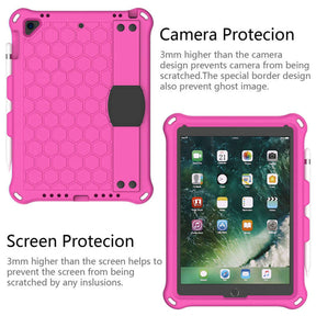 Hive iPad Case For iPad 5/6/Pro 9.7/iPad9.7 Durable Stand Cover With Shoulder Strap-RoseBlack