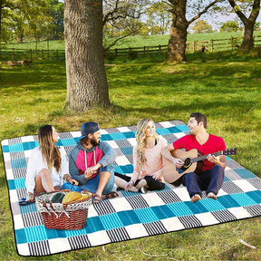 Large Picnic Blanket with Waterproof Backing for Camping Beach