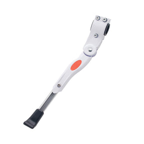 Adjustable Bike Kickstand Aluminum Rear Side Bicycle Stand for Bike 22inch-27inch-White