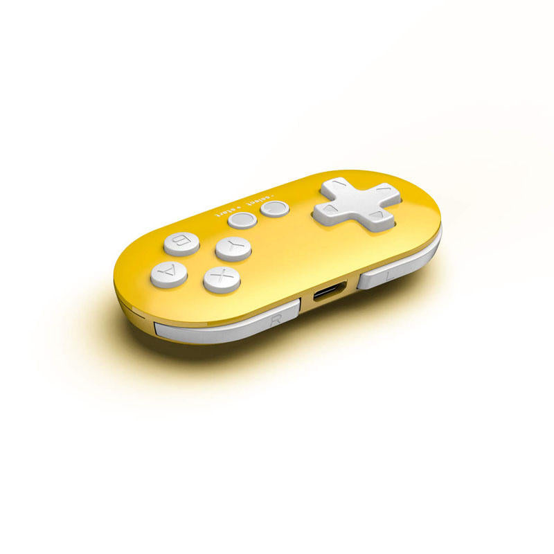 Bluetooth Gamepad Keychain Sized Mini Controller for Switch Windows-Yellow