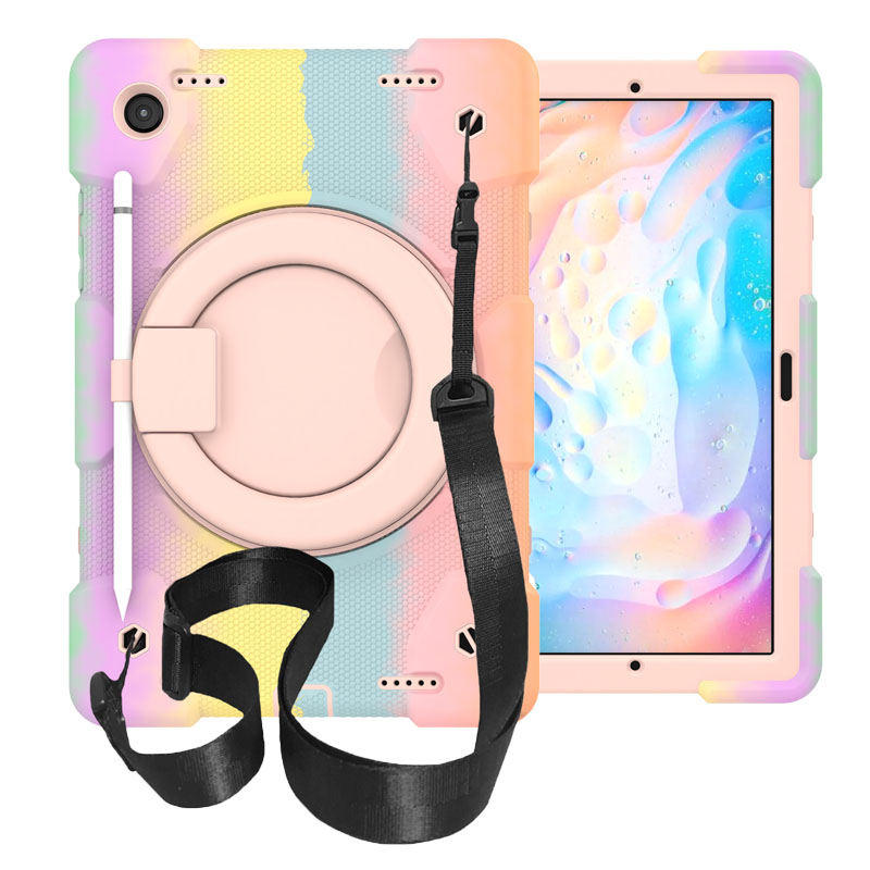 Tab A 8 X200/X205 Samsung Tablet Case with 360¡ãSwivel Stand-Colorful Rose Gold