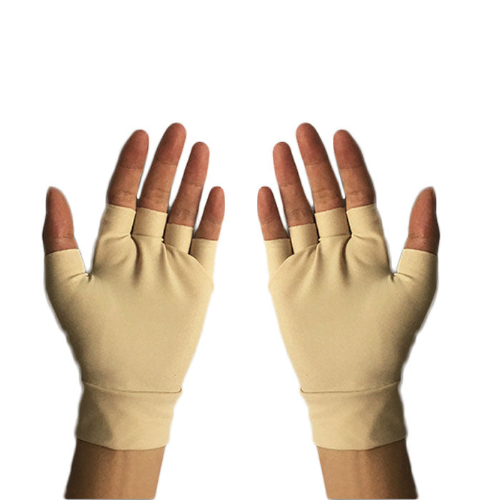 Unisex Half Finger Gloves Winter Stretchy Knit Fingerless Gloves in Common Size-Color- LYX-08065-1