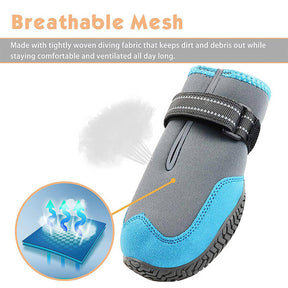 Dog Shoes Dog Boots Nonslip Soft Breathable Anti-Slip Sole-Blue