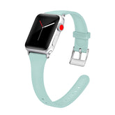 XMYDS Silicone Watch Band Quick Release Adjustable Wristbands for Apple IWatch Series SE/1/2/3/4/5/6 For Women-Mint Green