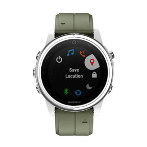 Silicone Replacement Band 20mm Quick Release Easy Fit For Garmin Fenix 5S/5S Plus/6S/6S Pro Smartwatch Black Steel Buckle-Army Green