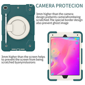 iPad Case For iPad 10.2 with 360¡ãSwivel Stand-Blackish Green