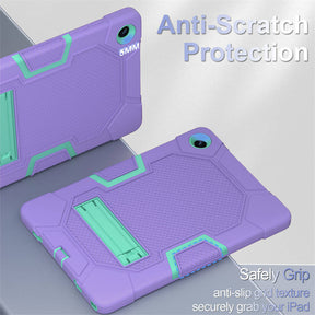 Silicone Tablet Case with Stand for Samsung Galaxy Tab A9 Plus 2023-PurpleGreen