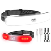 LED Headlamp USB Rechargeable with Red Light Adjustable 6 Modes