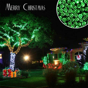 Solar Christmas Lights 72ft 200 LED 8 Modes Solar String Lights Waterproof-Green