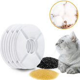 4 Packs Replacement Filters for Cat Water Fountain with Resin and Active Carbon