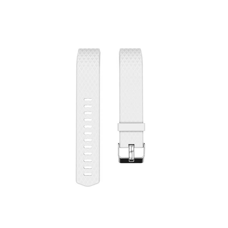 Silicone Replacement Strap Wrist Accessories For Fitbit Charge 2 -White