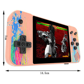 3.5inch Screen Retro Handheld Game Console 800 Classic FC Games Support to TV Output-Green