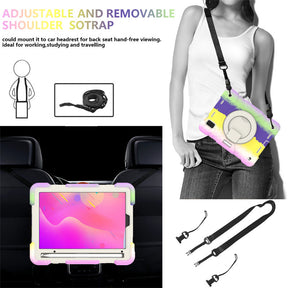 iPad Case For iPad Mini 6 with 360¡ãSwivel Stand-Colorful Purple