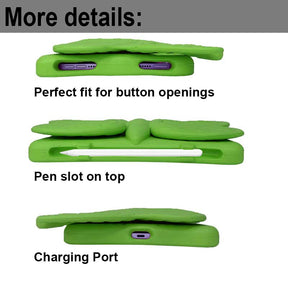 iPad Case For iPad Mini 6 Cartoon 3D Butterfly EVA Proof Shockproof Case with Bracket-Green