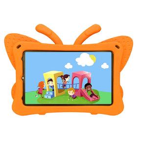 iPad Case For iPad Mini 6 Cartoon 3D Butterfly EVA Proof Shockproof Case with Bracket-Orange