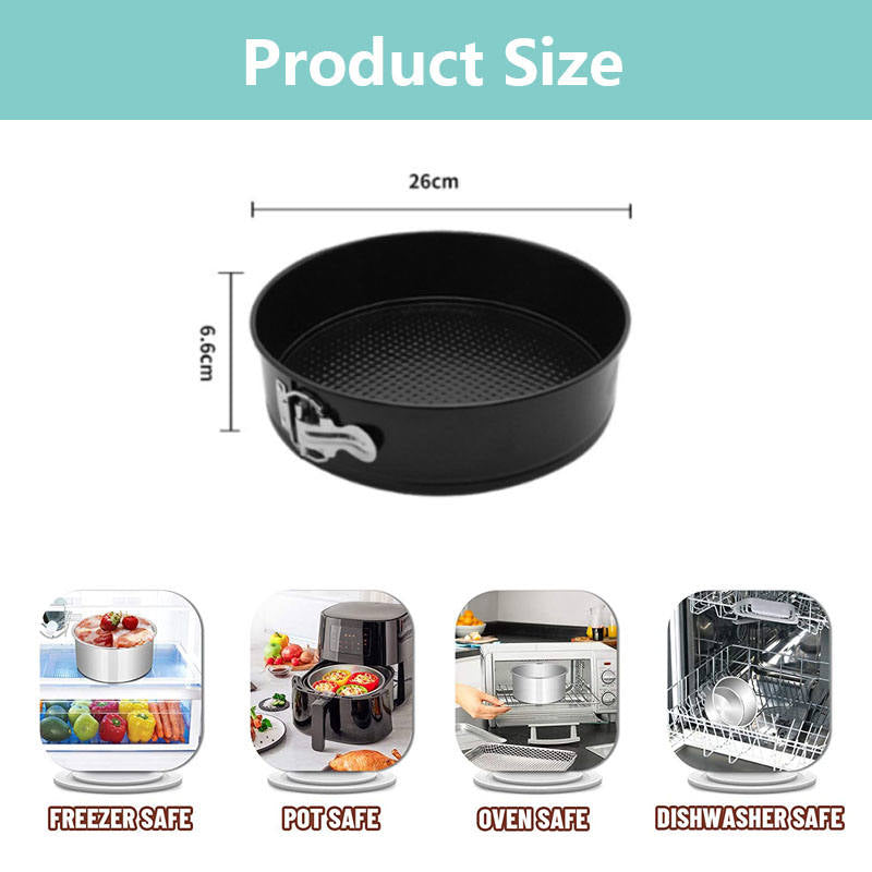 10 Inch Round Cake Pan Removable Bottom Bakeware