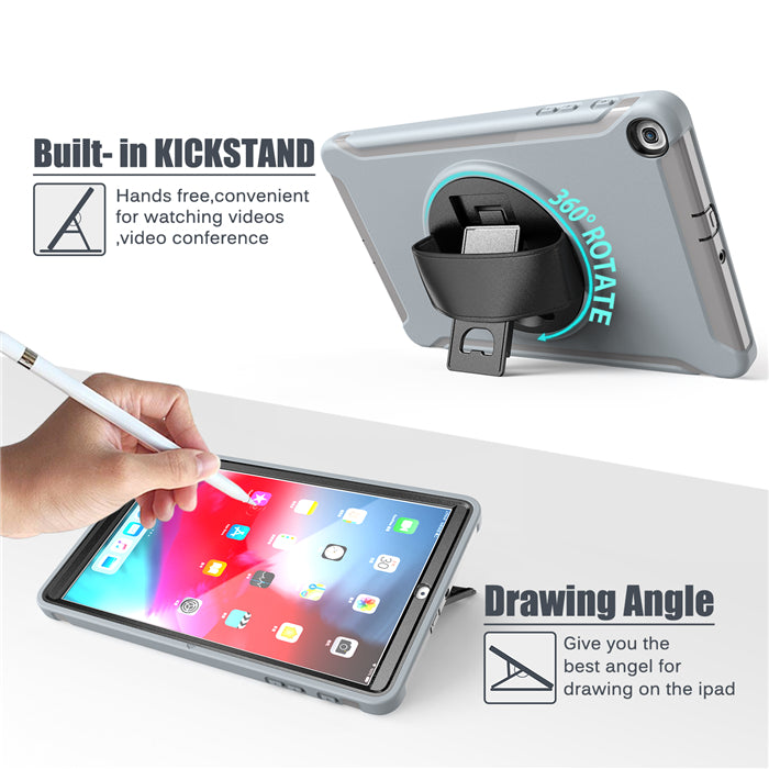 Spider Man 3-Layer Heavy Duty Tablet Case For Samsung Tab A 10.1 inch 2019 T510/T515-Gray