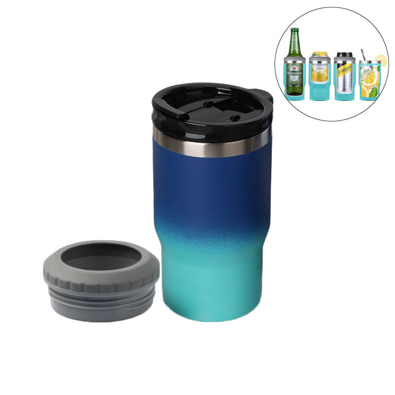 14oz Drink Cooler with 2 Lids Vacuum Insulated Cup for Hot Cold Drinks-2