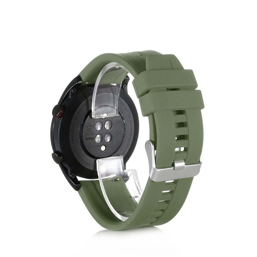22MM Silicone Watch Bands Quick Release Strap Replacement Wristband For Huawei GT/Huawei GT 2 For Women-Army Green