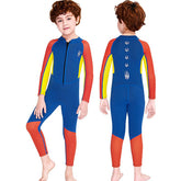 Adore Boys Wetsuit 2.5mm Thicker Warm Swimsuit + Long Sleeve Cold Snorkeling Swimsuit-M150502K-Orange