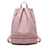 Gym Backpack with Shoe Compartment Wet Pocket for Women Travel Sports-Pink