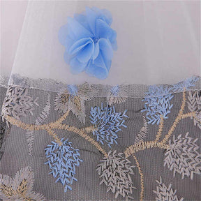 Toddler Pageant Flower Girl Lace Dress Little Girls Party Wedding Formal Dresses-SkyBlue