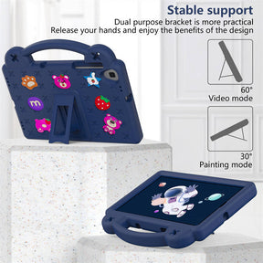 StrawberryTablet Case with Holder Shoulder Strap for Samsung 10.1 inch Galaxy Tab A T510/T515-NavyBlue