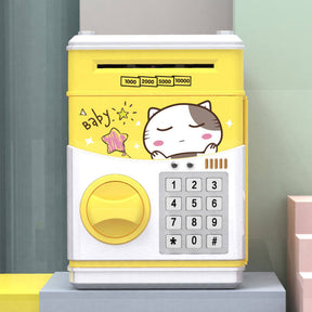 Children's Electronic Piggy Bank with Password Cute ATM Piggy Bank Great Toy Gift-GoodNightCat