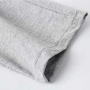 Girls Joggers Long Pants Pockets Outdoor Casual Wide Leg Pants with Drawstring Knitting-Gray
