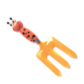 21.5cm Kids Gardening Tools Mini Orange Fork Safe Toy Gardening Tools for Soil Planting Digging Transplanting