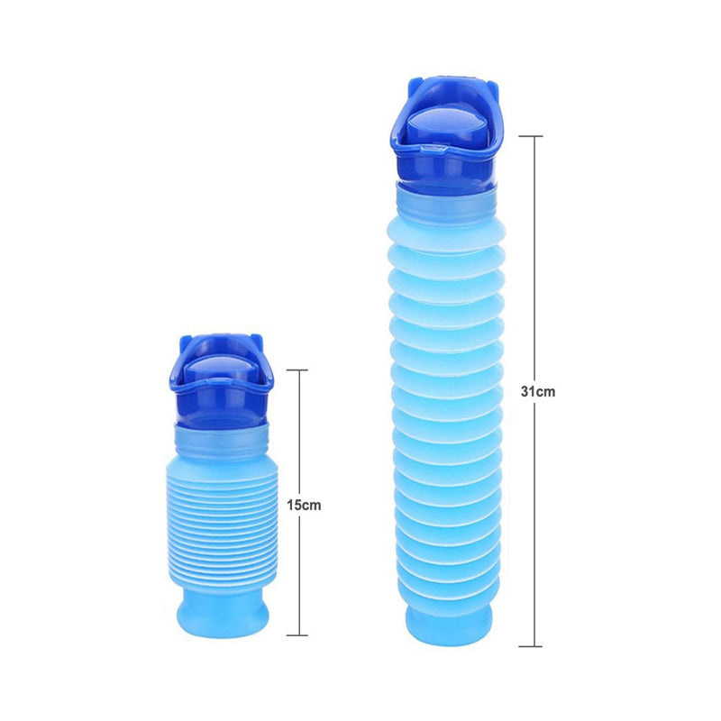 Emergency Urinal Portable Mini Outdoor Camping Travel Shrinkable Personal Mobile Toilet 2 Pcs