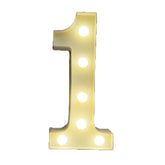 Decorative Led Light Up Number Letters White Plastic Marquee Number Lights Sign Party Wedding Decor Battery Operated (1)