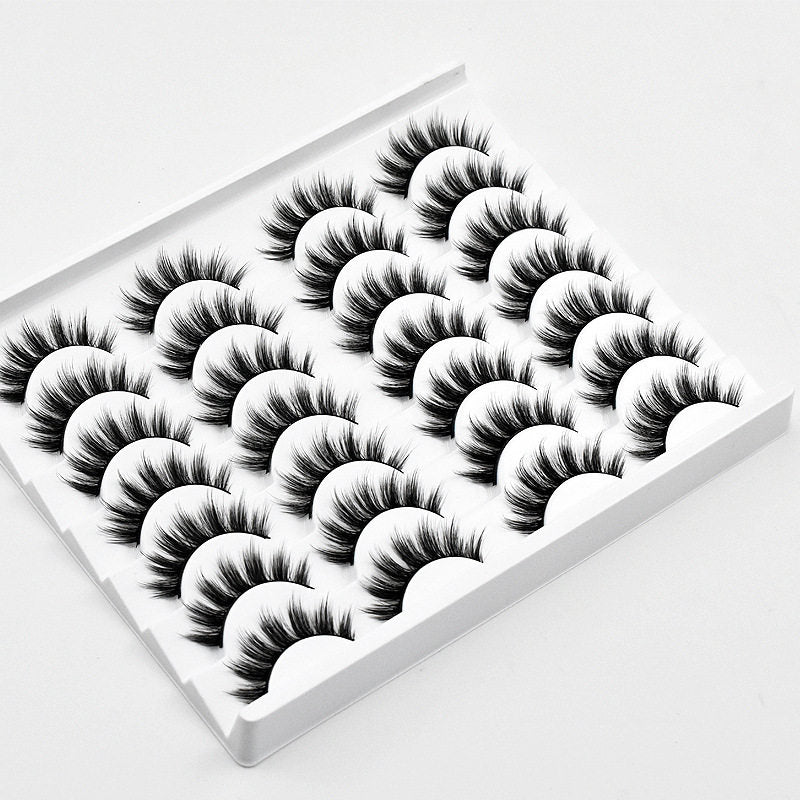 3D Multi-Layer False Eyelashes 14 Pairs Fluffy Cat Eye Lashes-E02
