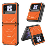 6.7inch Armored Full-Body Rugged Protection Case for Samsung Galaxy Z Flip 3-Orange