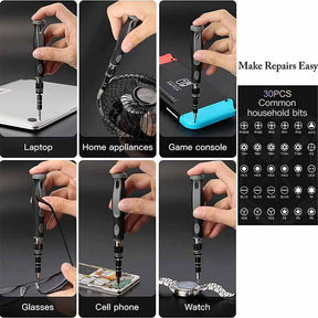 32 in 1 Magnetic Screwdriver Set with Case for Watch Phones Laptop Computers