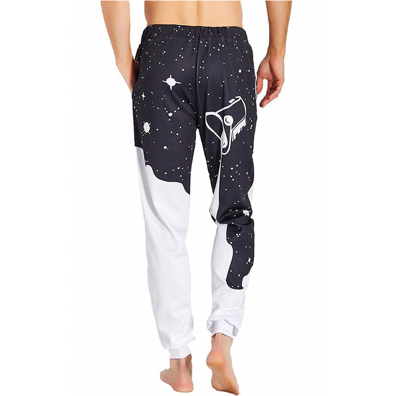 Boys Jogger Pants Funny 3D Graphic Sweatpants Athletic Sports Pants for Kids-Stars