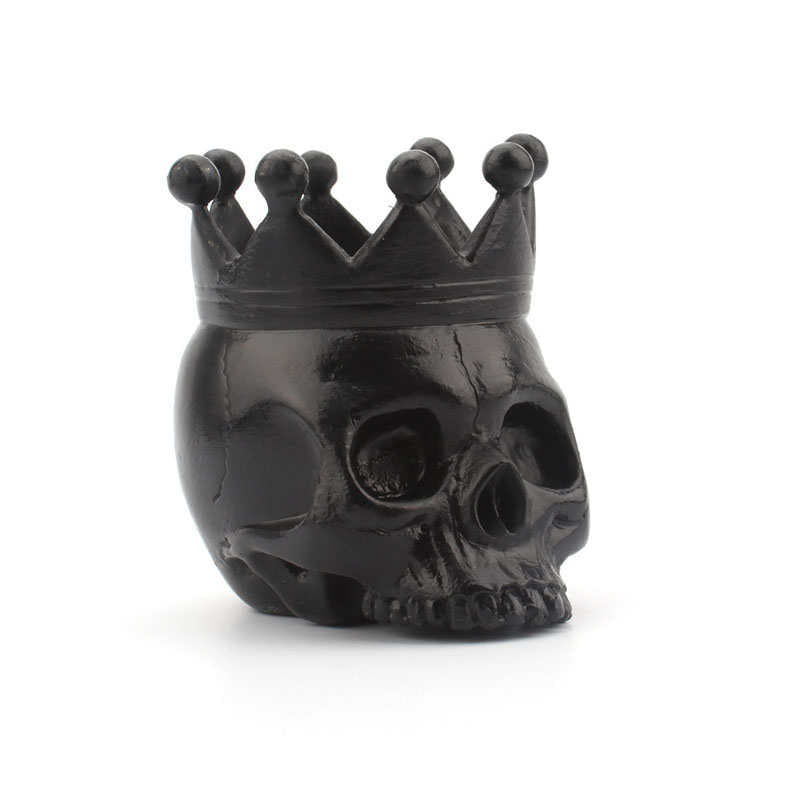 2Pcs Resin Skeleton Candle Holder for Party Halloween Decor