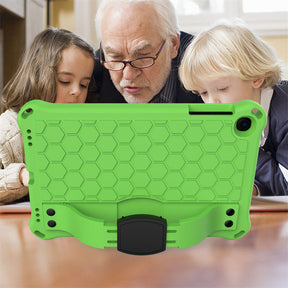 Hive SamSung Tab A 10.1 T510/T515(2019) Tablet Case Durable Stand Cover With Shoulder Strap-GreenBlack