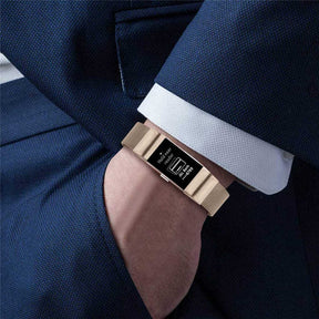 Stainless Steel Magnetic Strap For Fitbit Charge 2 Replacement Bracelets Milanese-Light Purple