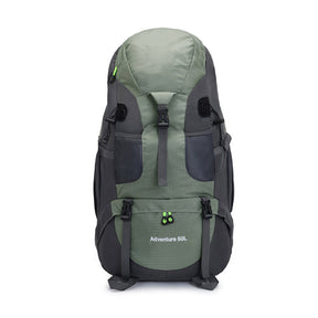 50L Hiking Backpack Waterproof Lightweight Suitable for Outdoor Camping Travel-Army Green