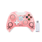 Wireless Controller with 2.4GHZ Adapter for Xbox One PS3-Pink