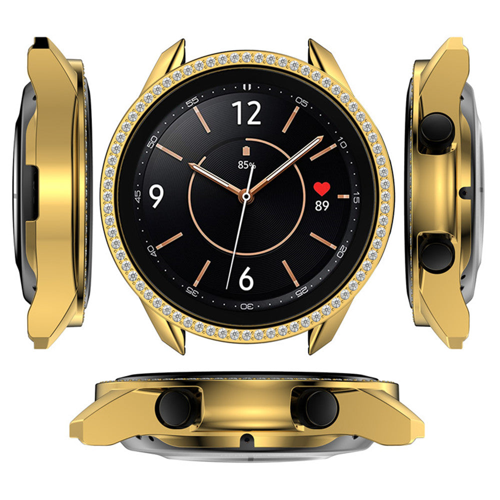 Bling Diamond Frame PC Cover For Galaxy Watch 3 41MM/45MM-Gold