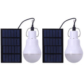 2Pack Solar Light Bulbs Portable Outdoor 110LM Tent Light