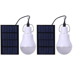 2Pack Solar Light Bulbs Portable Outdoor 110LM Tent Light