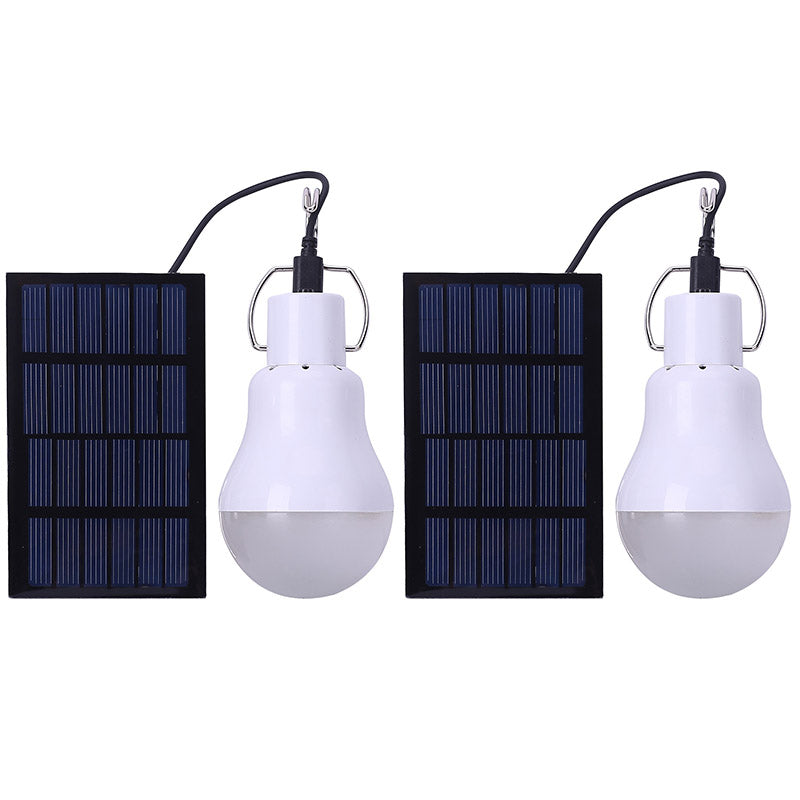 2Pack Solar Light Bulbs Portable Outdoor 110LM Tent Light