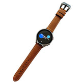 20mm Nubuck Leather Samsung Watch Strap 20mm for Galaxy Watch 4/5-Brown