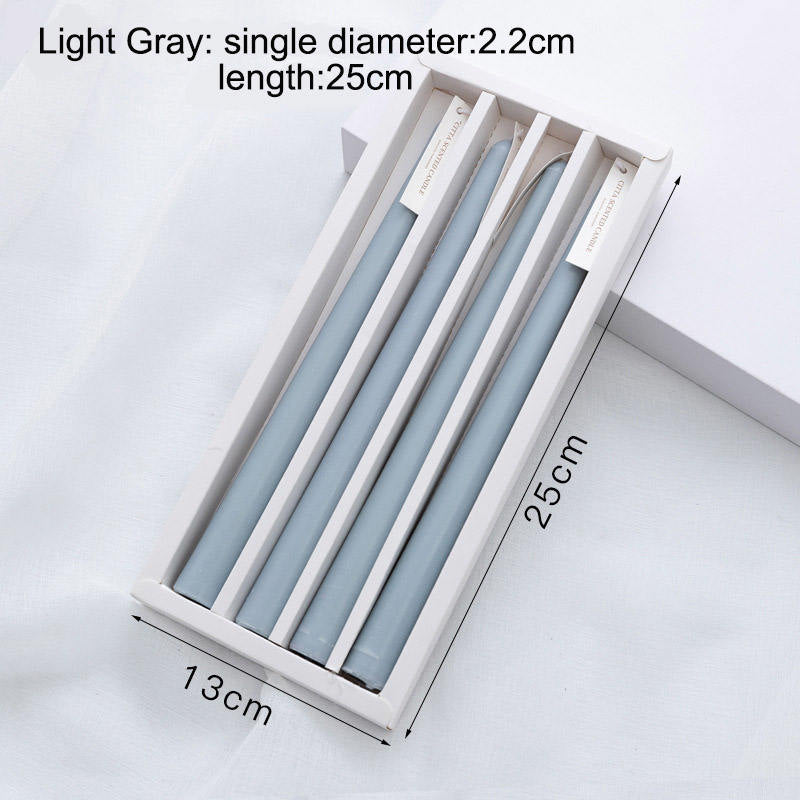 Essential Oil LightGray and Blue Wind Chimes Scented Pillar Candle Chrismas Candles Gift for Friends